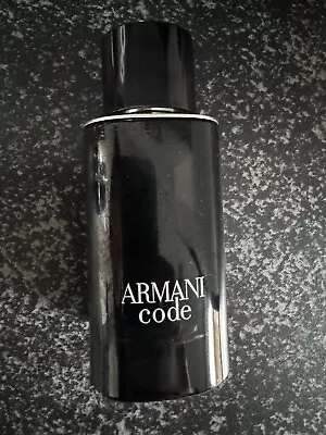 ARMANI CODE EAU DE TOILETTE 75ml. PART USED. AT LEAST 3/4 FULL. • £25