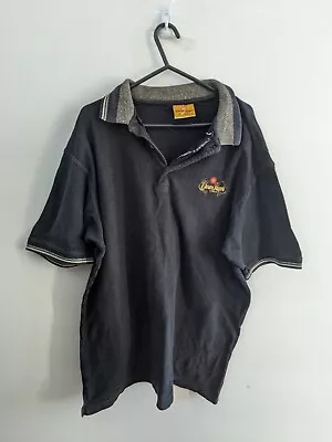 Vintage Crown Lager Shirt Mens Extra Large Black Adults Beer 90s Embroidered • $4