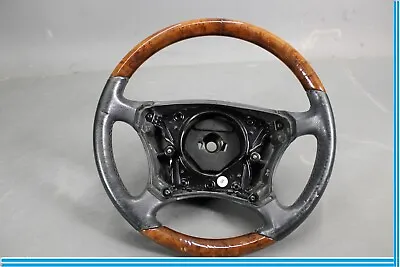 00-06 Mercedes S500 S600 Steering Wheel Gray Leather / Wood Oem • $127.50