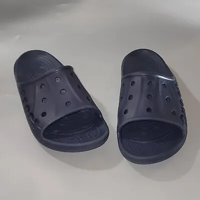 £13.82 • Buy Crocs Baya Slides Men's Size 8/Women's Size 10 Navy Blue Sandals (12000)