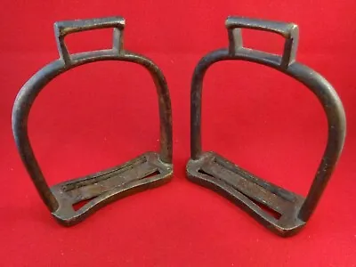 Pair Us Light Artillery 1833 Brass Stirrups Grimsley Saddle Horse Troops Cannon • $280
