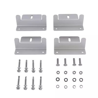 4PCS Solar Panel Mounting Z Bracket Set For Flat Roof Wall Mount Kit Aluminum AU • $10