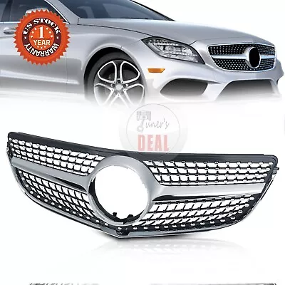 For 2014-2017 Mercedes W207 E-CLASS Coupe Facelift Black/Silver Diamond Grill • $75.64