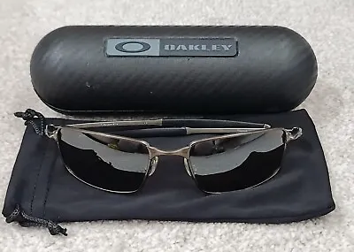 Oakley Ti Square Wire Sunglasses Titanium Polarized Whisker Matrix Retro • £135