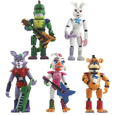 $37.85 • Buy 5Pcs FNAF Five Nights At Freddy's Security Breach Action Figure Toy Kids Gift