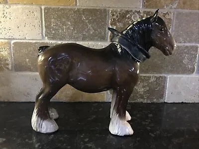 £25 • Buy Vintage Beswick Chestnut Shire Horse 21.5cm Tall VGC