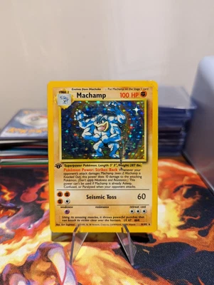 £6.50 • Buy Pokémon TCG Machamp Base Set 8/102 Holo 1st Edition Holo Rare #1375