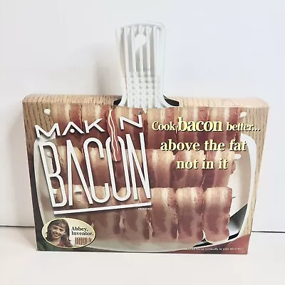 Makin Bacon Microwave Tray W Handle Vertical Cooker AS SEEN ON TV 1996 VTG -READ • $12.99