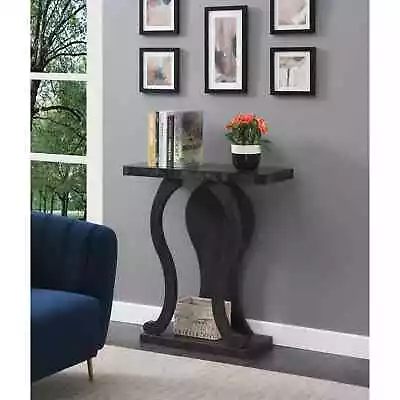 Small Modern Narrow Console Table Accent Hall Display Entryway Wood Slim Gray • $159.99