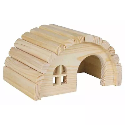 Trixie Wooden House For Hamster Mouse Small Animals - Natural Pine 19x11x13cm • £10.59