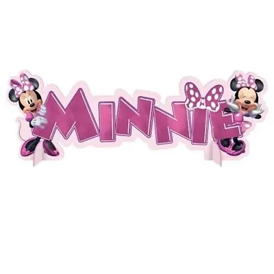 MINNIE MOUSE Forever STAND UP CENTERPIECE ~ Birthday Party Supplies Decoration • $7.08