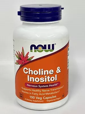 Choline & Inositol 250mg 100 Veg Capsules Supports Metabolising Nutrients • £15.90