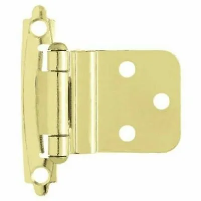 Brass Hinge 3/8  Self-Closing Offset Cabinet Hardware H0104AV-PB (Pair) • $2.49