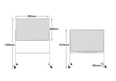 Double Sided Mobile Magnetic Whiteboard 90x60cm With FREE GIFTS • $98.99