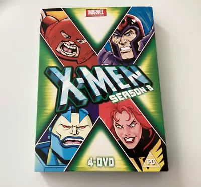 X-Men Season 3 - Marvel DVD 4 Discs With Slip Cover • £9.41