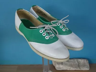 Vintage 1980's Green/white Saddle Shoes Polo By Ralph Lauren • $79