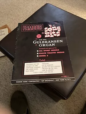 $8.75 • Buy Famous Song Hits Book 1 For The Gulbransen Organ Famous Sheet Music 1961