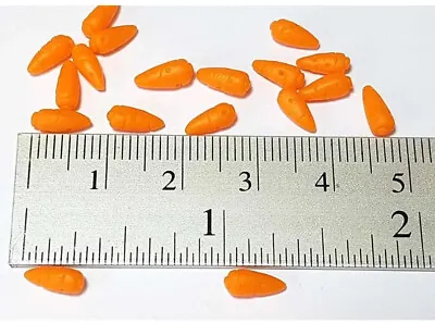 Barbi Dollhouse Miniature Food Mini Baby Carrots Tiny Vegetable Fruit Lot 👻🧲10 • $9.97