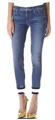 Mother Jeans “Blue Trainer Cuff Jeans” The Famous Heroine Wash—27 • $99.99