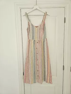 Lovely Linen Blend Summer Dress Size 10. New Look • £7.50