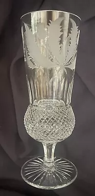 Edinburgh Crystal Thistle Pattern - Champagne Flute Glass 17.5 Cms High • £60