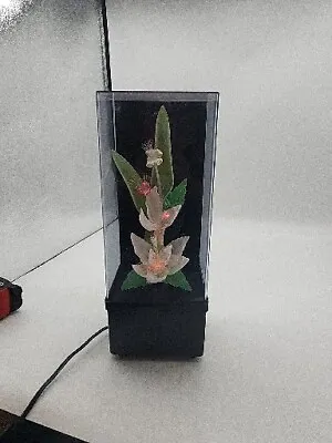 VINTAGE Fiber Optic Flowers Light Up Lamp Music Box Broken But Light Works • $30.68