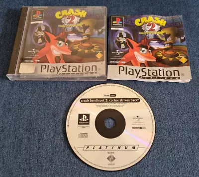 Sony Playstation 1 PS1 Game Crash Bandicoot 2 Cortex Strikes Back Boxed • £11.99