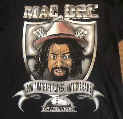 Bay Area Legend Mac Dre Shirt Short Sleeve Black Unisex Size S-234XL • $16.99