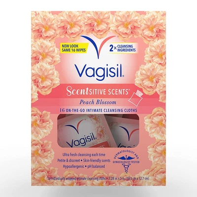 $9.99 • Buy Vagisil Scentsitive Scents On-The-Go Feminine Cleansing Mini Wipes, PH Balanced,