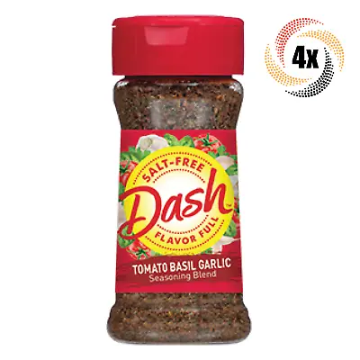 4x Shakers Mrs Dash Salt Free Tomato Basil Garlic Seasoning Blend 2oz • £19.80