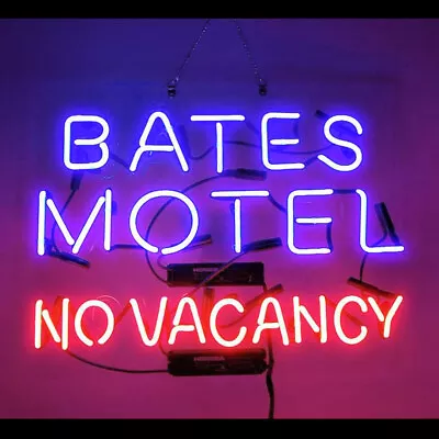 Bates Motel Neon Sign Real Glass Hotel MoteL Home Wall Decor • $141