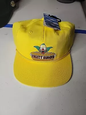 VANS X The Simpsons Krusty The Clown Burger Men’s Yellow Skater Trucker Hat • $35