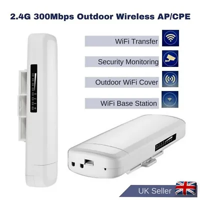 CPE Wifi Internet Signal Booster Long Range Wireless Extender Bridge 300Mbps  • £32.99