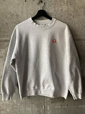 Adults VTG TV Guide Crewneck Sweatshirt Size Small Gray Vintage Pullover • $15