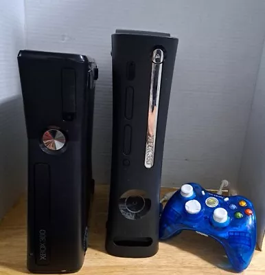 Xbox 360 Video Game System Console Lot X2 & 1 Controller Only Parts Or Repair  • $57.95