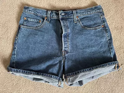 Levi 501 Mid Thigh Denim Shorts - W32 • £0.99