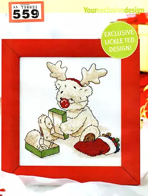 Cross Stitch Chart Lickle Ted- Lickle Sweetie - Cute Character Dmc (559d) • £1.35