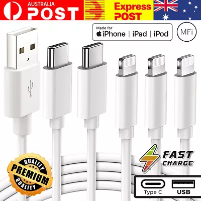 USB Lightning Charging Fast IPhone Charger Cable Apple 14 15 Pro Max IPad Type C • $5.99