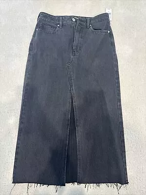 Women’s Black Denim Skirt Size 25 - Runs Big Can For A 26 Too • £34.20