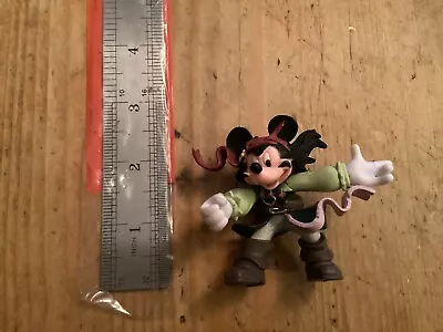 Disney MICKEY MOUSE Jack Sparrow Pirates Of The Caribbean Figure Rare NO Sword • £7.99