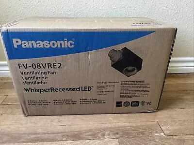 Panasonic FV-08VRE2 Whisper Recessed LED Fan/Light 80 CFM $160 MSRP New In Box • $99.99