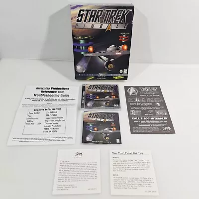 Vintage Star Trek Pinball Interplay Windows 95 PC W/ Original Game Box 2 Player • $39.99