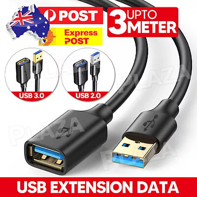 1/2/3M USB Extension Data Cable USB 3.0 Male To Female Adpter Cord For Computer • $4.45