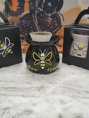 Bee Design Oil Burner Melts Tart Ceramic Aromatherapy Candle Gift Home + Scent • £11.95