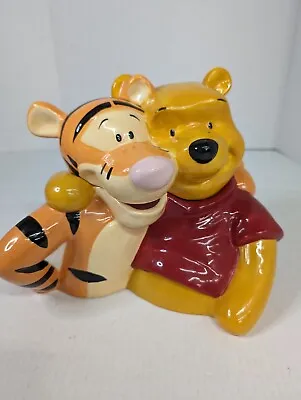 Disney Winnie The Pooh 10” Ceramic Cookie Jar- Tigger & Pooh Westland 19629 • $63.18