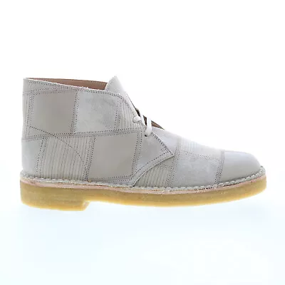 Clarks Desert Boot 26156289 Mens Gray Leather Lace Up Chukkas Boots • $120.99