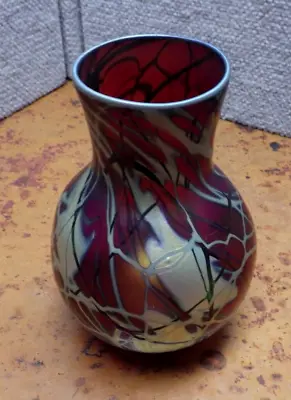 Vintage Charles Lotton Signed Studio Art Glass Vase 1984  BS • $599.99