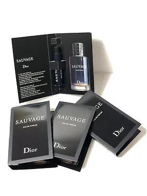 Dior Sauvage Sample-Vials EDP For Men 4 PCS 0.03oz /1 Ml-NEW(+1 FREE EXTRA VIAL) • $14.27