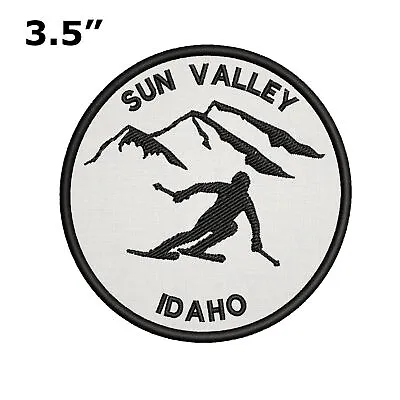 Sun Valley Idaho - Extreme Sports Skier 3.5  Embroidered Iron Or Sew-on Patch • $4.87