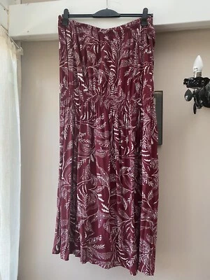 £4.20 • Buy Ladies Leaf Print Bandeau Dress Size 20 